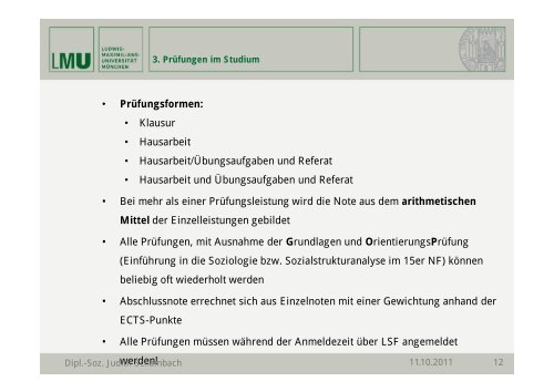 Prüfungsformen: Klausur