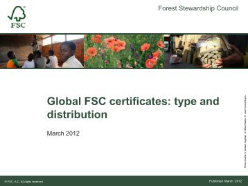 Global FSC certificates: type and distribution - Forest Stewardship ...
