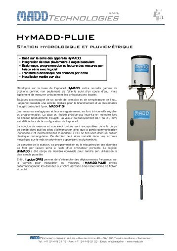 HyMADD-PLUIE FR - JDC Electronic SA