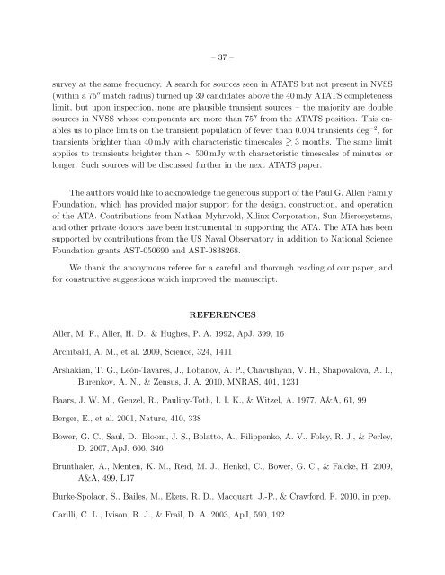 The Allen Telescope Array Twenty-centimeter Survey—A - CIRA