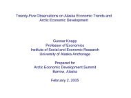 Twenty-Five Observations on Alaska Economic Trends and Arctic ...