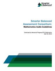 Mathematics Audio Guidelines - Smarter Balanced Assessment ...