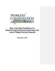 New York State Guidelines for Determining Permanent Impairment ...