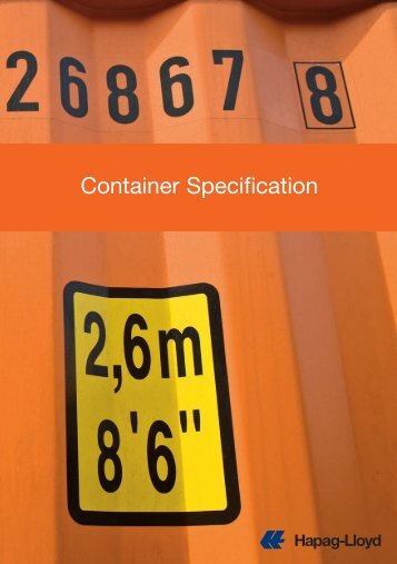 Container Specification - Hapag-Lloyd
