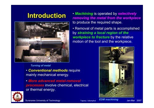 Chapter 7 – Machining Of metals