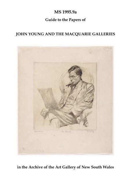 Ms 1995 9 John Young And The Macquarie Galleries