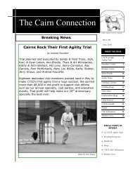 Newsletter Issue 106 - Cairn Terrier Club of Denver