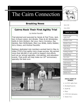Newsletter Issue 106 - Cairn Terrier Club of Denver