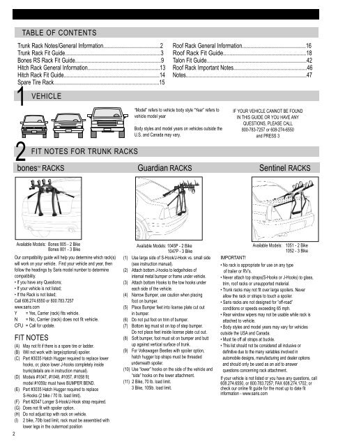 07 Saris Fit Guide - BioWheels