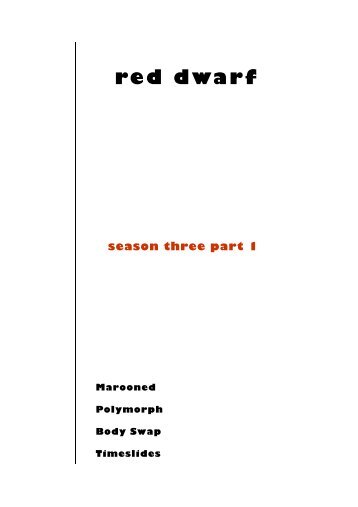 red dwarf season three
