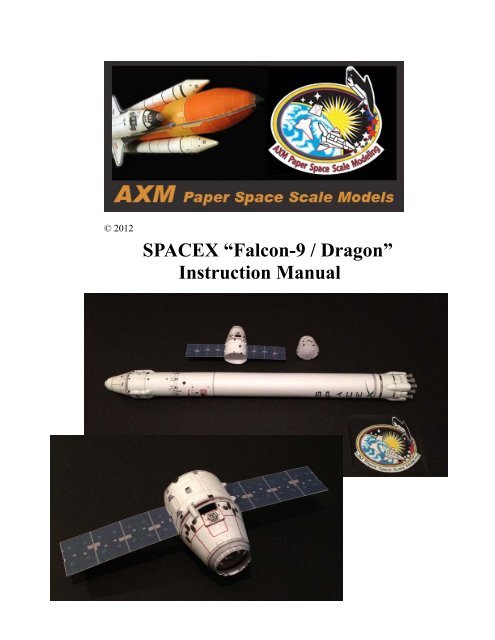 Falcon9instructionma.. - AXM Paper Space Scale Models