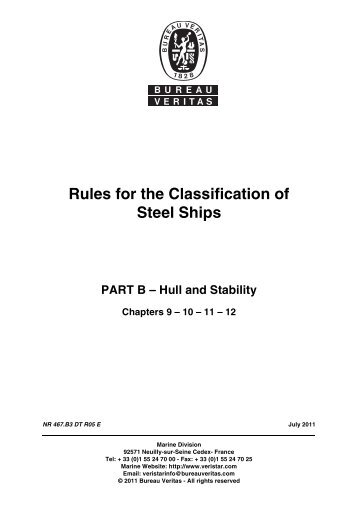 PART B – Hull and Stability Chapters 9 - UFPE