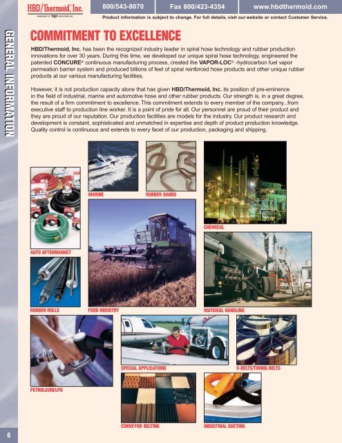 Industrial Rubber Products Catalog - Thermoid