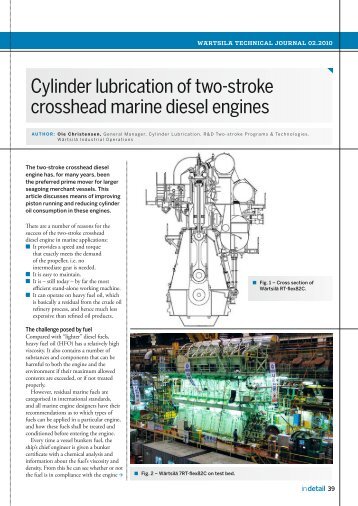 Cylinder lubrication of two-stroke crosshead marine diesel ... - Wärtsilä