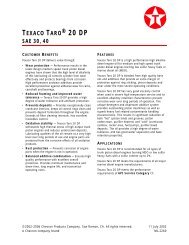 texaco taro® 20 dp sae 30, 40 - Alexis Oil