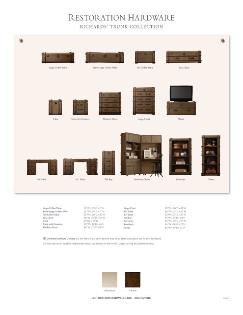 Richards Trunk Collection Restoration Hardware