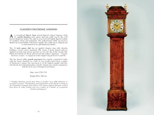 Catalogue - Antique Clocks and Barometers