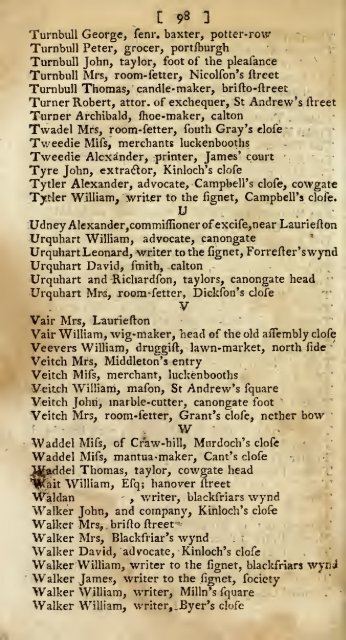 Williamson's directory for the city of Edinburgh, Canongate, Leith ...