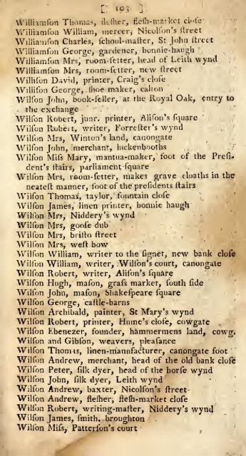 Williamson's directory for the city of Edinburgh, Canongate, Leith ...