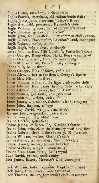 Williamson's directory for the city of Edinburgh, Canongate, Leith ...