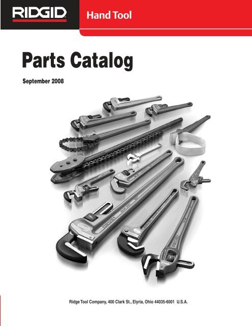 Hand Tool Parts Catalog - Ridgid