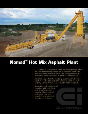 Nomad™ Hot Mix Asphalt Plant - Astec Inc.
