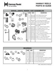 Welding Reels - HANNAY REELS - PDF Catalogs, Technical Documentation