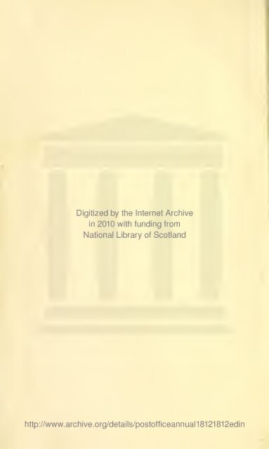 Post-Office Annual directory - National Library of Scotland