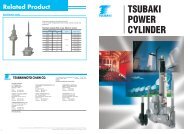 TSUBAKI POWER CYLINDER - Tsubakimoto Chain Co.