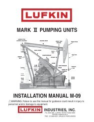 Mark II Pumping Units Installation Manual - Lufkin Industries