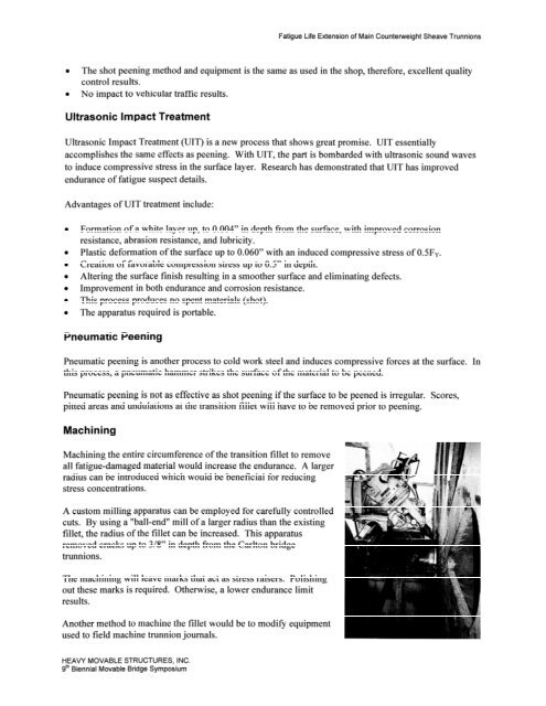 Fatigue of Counterweight Sheave Trunnions - Heavy Movable ...