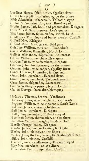 Williamson's directory for the city of Edinburgh, Canongate, Leith ...