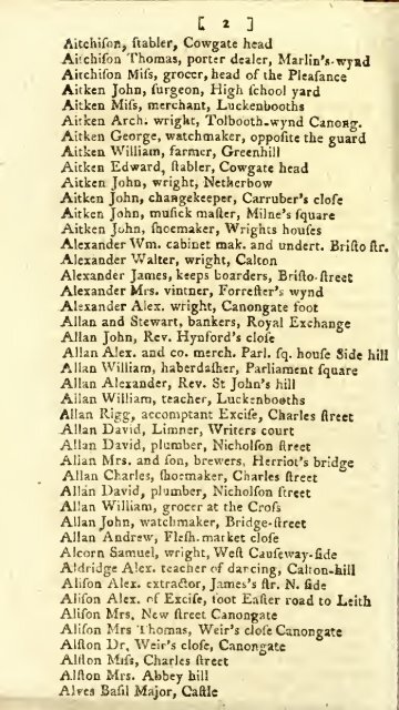 Williamson's directory for the city of Edinburgh, Canongate, Leith ...