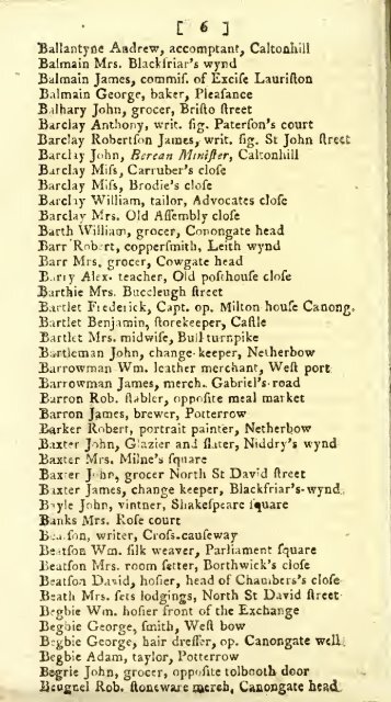 Williamson's directory for the city of Edinburgh, Canongate, Leith ...