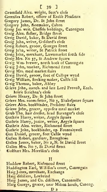 Williamson's directory for the city of Edinburgh, Canongate, Leith ...