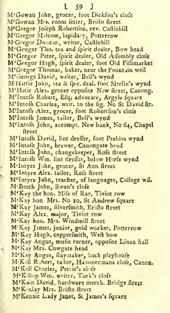 Williamson's directory for the city of Edinburgh, Canongate, Leith ...