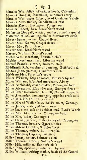 Williamson's directory for the city of Edinburgh, Canongate, Leith ...