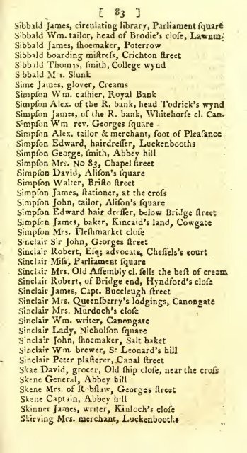 Williamson's directory for the city of Edinburgh, Canongate, Leith ...