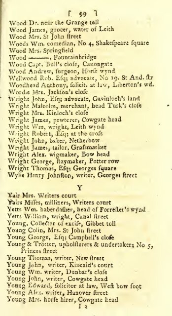 Williamson's directory for the city of Edinburgh, Canongate, Leith ...