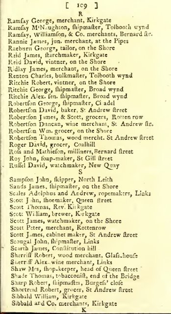 Williamson's directory for the city of Edinburgh, Canongate, Leith ...