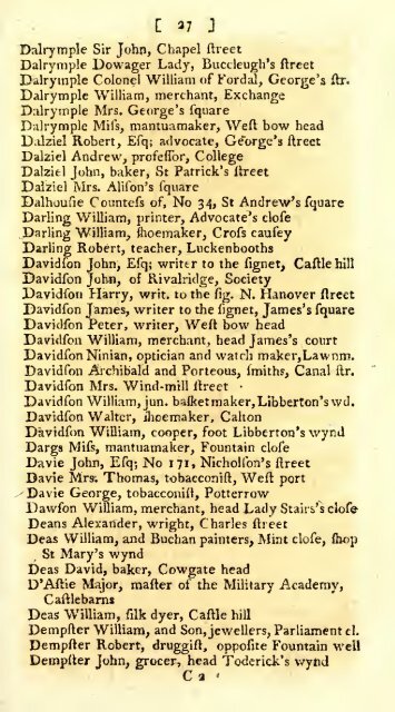 Williamson's directory for the city of Edinburgh, Canongate, Leith ...