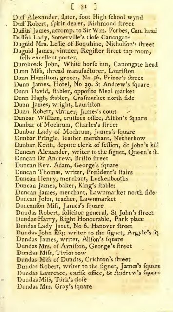 Williamson's directory for the city of Edinburgh, Canongate, Leith ...