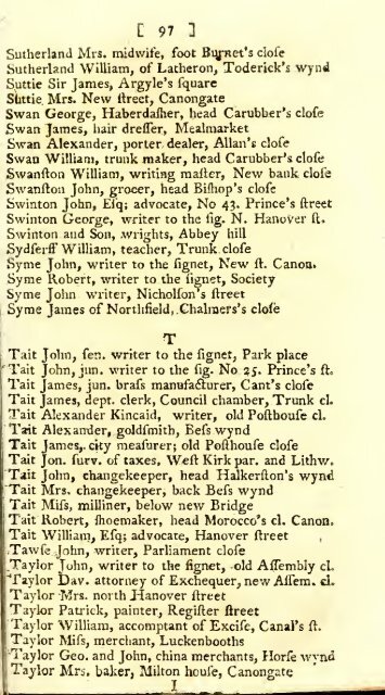 Williamson's directory for the city of Edinburgh, Canongate, Leith ...