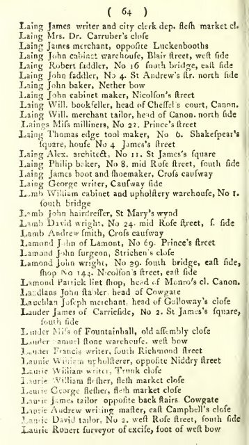 Williamson's directory for the city of Edinburgh, Canongate, Leith ...