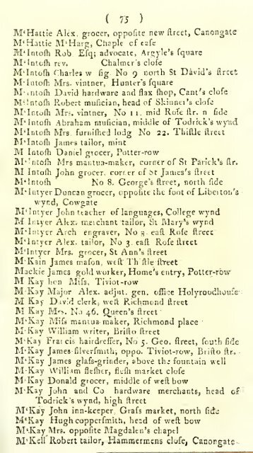 Williamson's directory for the city of Edinburgh, Canongate, Leith ...