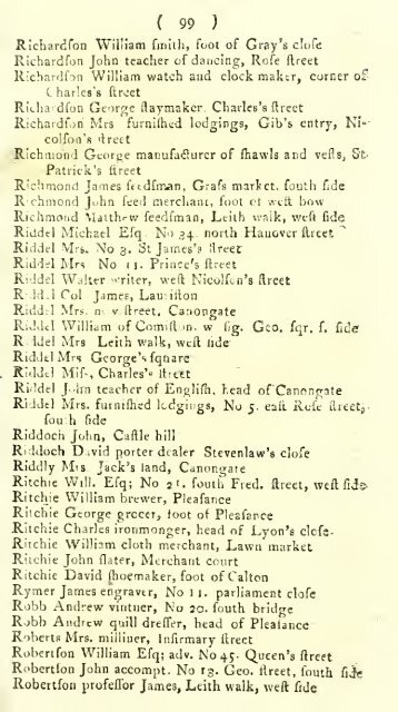 Williamson's directory for the city of Edinburgh, Canongate, Leith ...