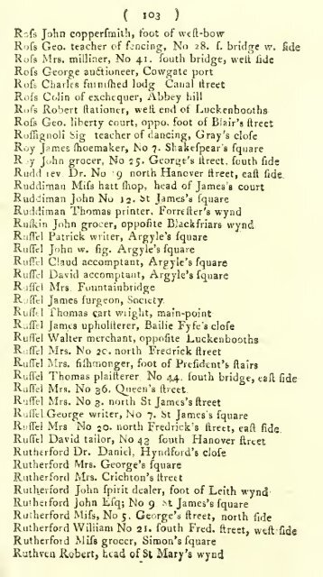 Williamson's directory for the city of Edinburgh, Canongate, Leith ...