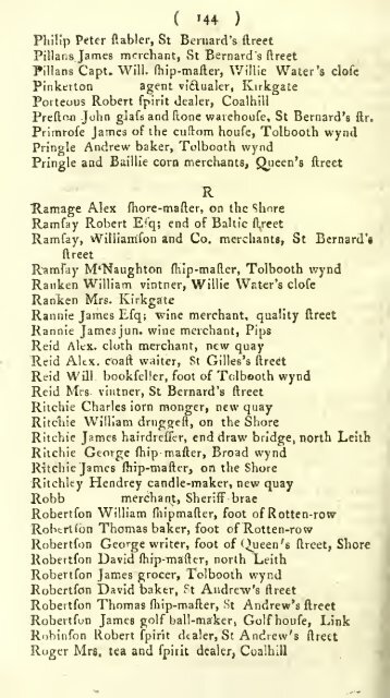 Williamson's directory for the city of Edinburgh, Canongate, Leith ...