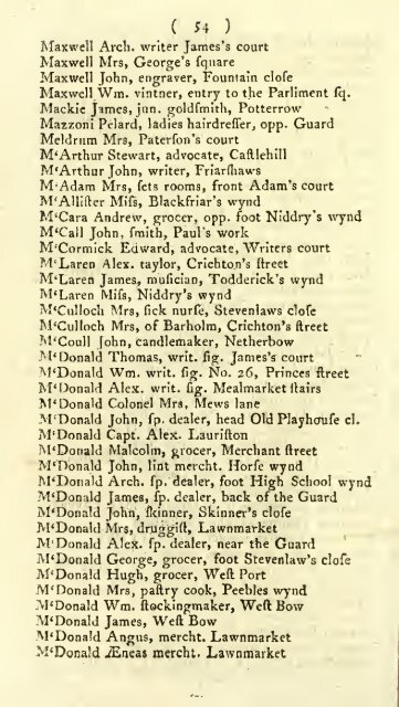 Williamson's directory for the city of Edinburgh, Canongate, Leith ...