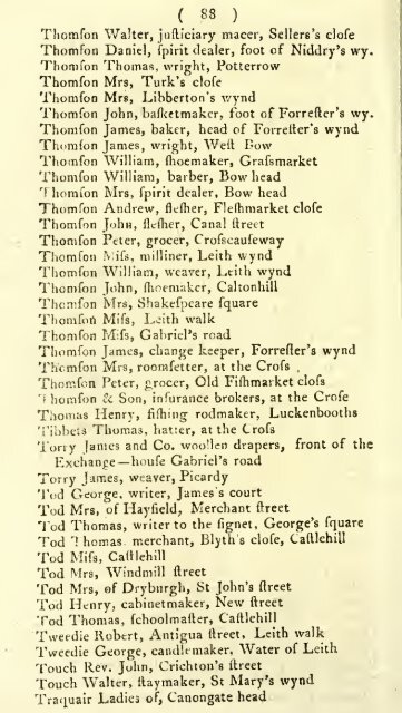 Williamson's directory for the city of Edinburgh, Canongate, Leith ...